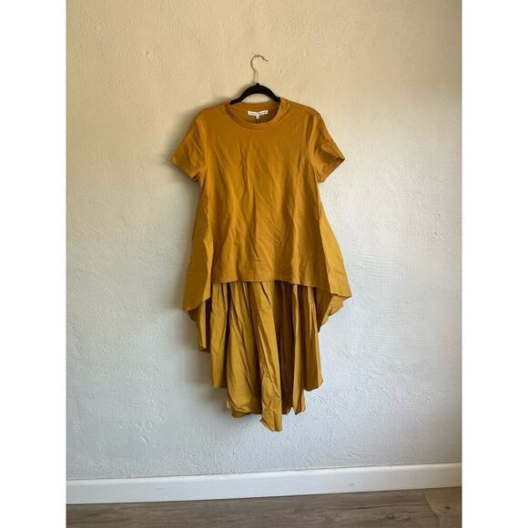 Anthropologie ENGLISH FACTORY High Low Hem Mixed Media Shirt, Size Medium - Picture 1 of 10